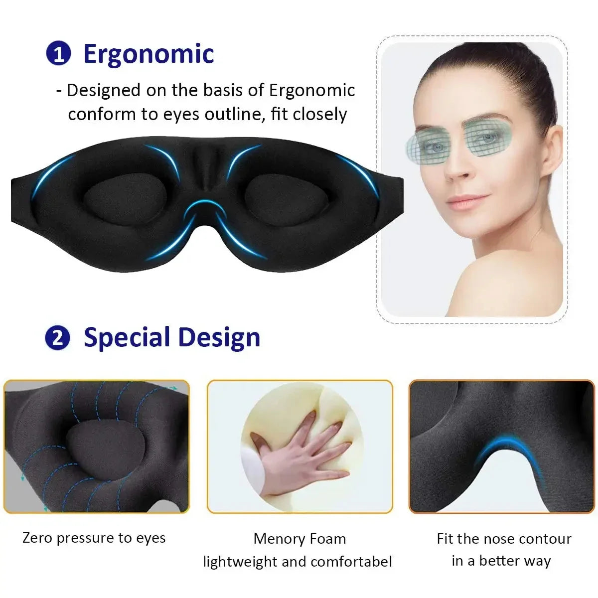Contour Night Blockout Sleep Mask